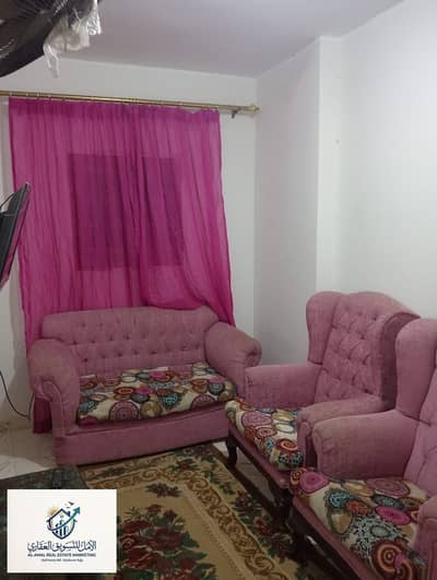 Furnished apartment for rent in Maadi, close to the metro and Street 9, and very close to Ahmed Zaki Street and all transportation and services