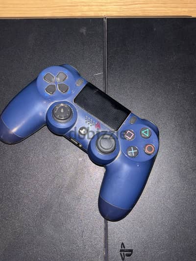 Ps4 fat 500gb + one controller (blue)