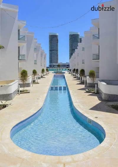 Fully finished chalet for sale in the North Coast—directly facing the Alamein Towers in Mazarine—with a 9-year installment plan