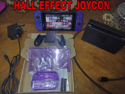 Nintendo switch V1 Modded 512GB Hall effect Joycon and housing