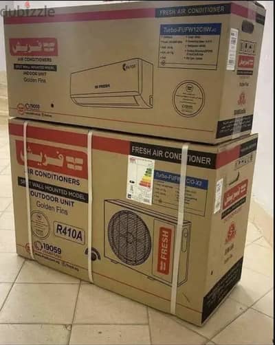 تكييف فريش ٣ حصان انفرتر بارد بلازما ديجيتال  جديد متبرشم