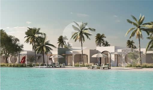1 Year Delivery_Last Unit!! Town House 3-Bedrooms_Full Lagoons & Sea View_ Fully Finished + A. C's @NORTH COAST