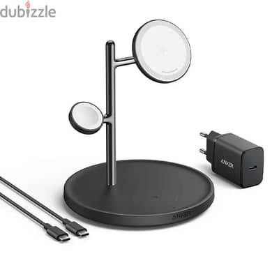 Anker MagGo Station 3-in-1 Stand MagSafe Wireless Charger 15W