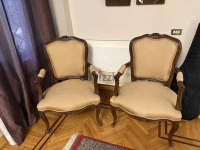 Louis XV-style armchairs