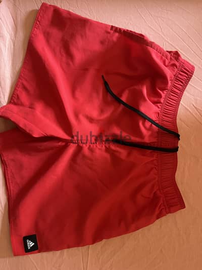 Adidas swim shorts red color size xs