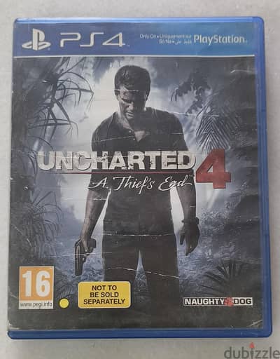 used Uncharted 4 cd (arabic)