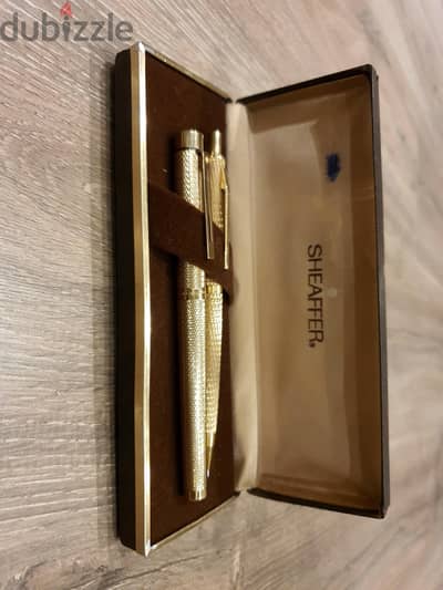 Sheaffer300Herringbone23K Gold Filled NOS 1970sInlaid 14K Nib امريكي