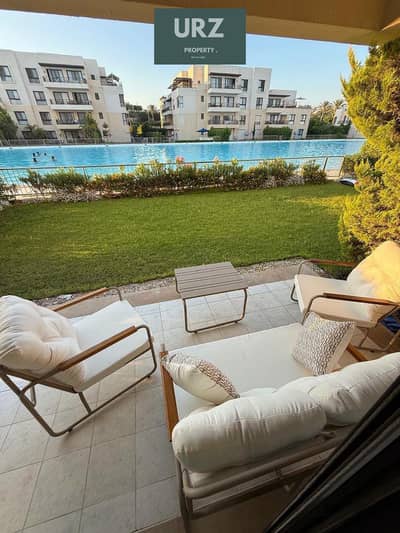 Ground floor chalet with garden on the lagoon minutes from Ras El Hekma beach prime location next to Waterway and Hacienda near South Mead