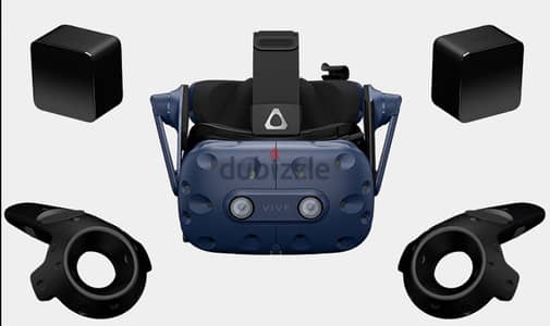 HTC VIVE Pro الأصلية + Base Stations + Controllers – طقم جاهز للاستخدا