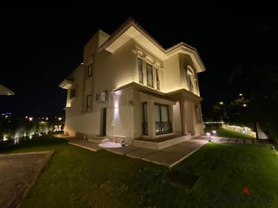 Furnished villa for rent, featuring modern furniture, fully air-conditioned, with a garden view, and equipped with all essential electrical appliances