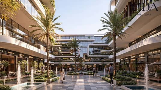 للبيع محل 62 متر علي المحور المركزي مباشر في 6 اكتوبر mall WALK’N بالتقسيط علي 10 سنين