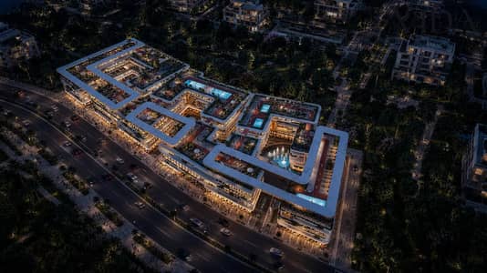 للبيع شقه فندقيه متشطبه بالكامل 39 متر علي المحور المركزي مباشر في 6 اكتوبر mall WALK’N بالتقسيط علي 10 سنين