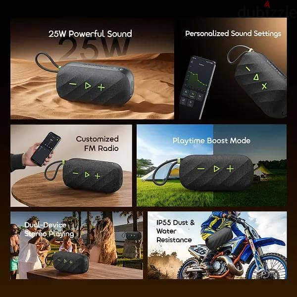 oraimo SpaceBox Active 25W Portable Wireless Speaker صب بلوتوث 6