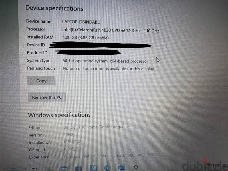 ASUS E410MA Laptop – 128GB 3