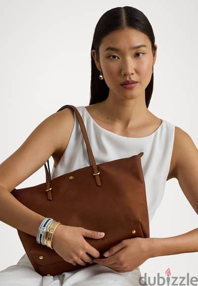 Brown Ralph Lauren tote bag