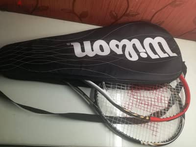 2 wilson rackets and bag