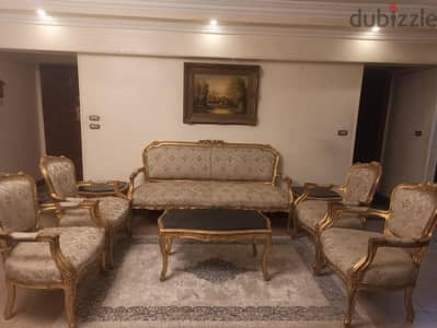 طقم صالون كلاسيك فرنسي ستايل لويس الخامس عشر