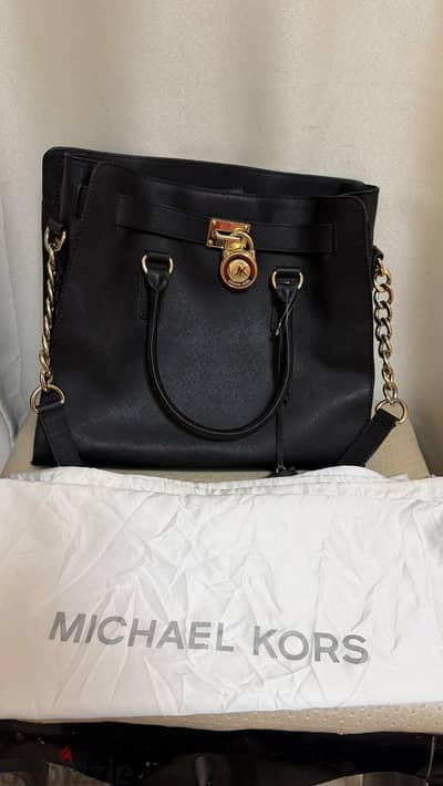 Original Michael Kors Large Hamilton Satchel - Black