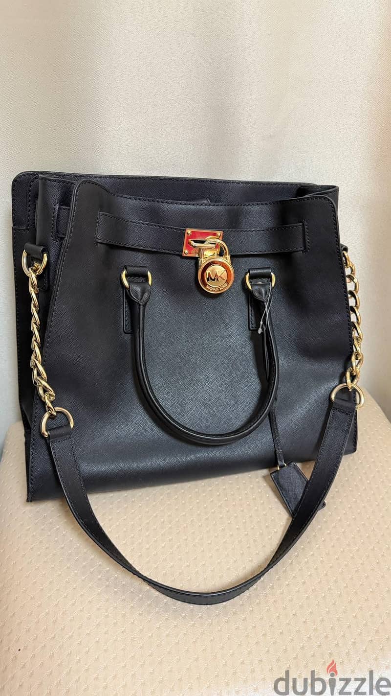 Original Michael Kors Large Hamilton Satchel - Black 1