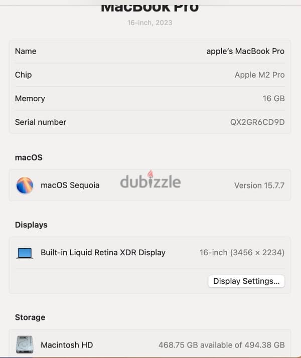 MacBook Pro m2 pro 14inch 4