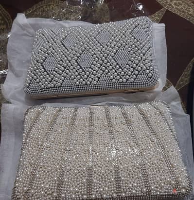 شنط سواريه جديده شغل لؤلؤي شنط سواريه جديده شغل لؤلؤي
