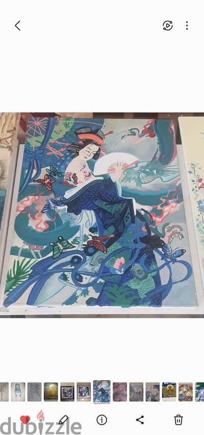 Traditional Chinese acrylic painting