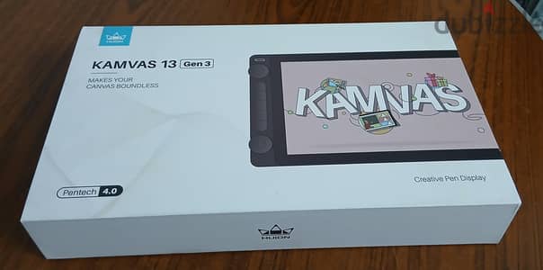 Huion Kamvas 13 Drawing Pen Display | Graphic Tablet with Pen & Cables