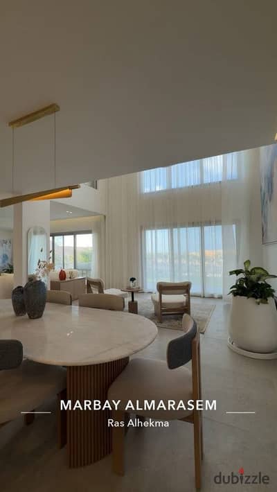 Townhouse for Sale in Mar Bay Ras El Hekma | Direct Sea View | Fully Finished