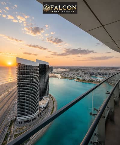 صف أول بحـر  360ْ + فيو فندق Rixos  شقة تشطيب Luxury  للبيع في أبراج العلمين الساحل الشمالي بجوار مارينا ومراسي Alamein Towers North Coast