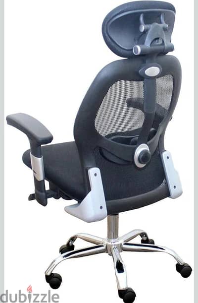 كرسي مكتب طبي Ergonomic مستعمل بحالة ممتازة -شبك +مسند رأس + مساند يد