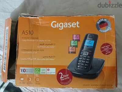 لاليفون لاسلكي جيجاست ألماني Gigaset A510 جديد بالكرت