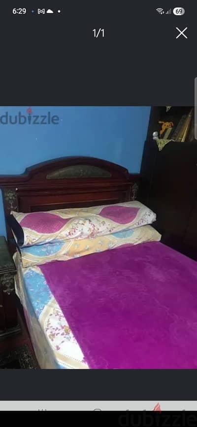 سرير ١٢٠ سم بحاله ممتازه