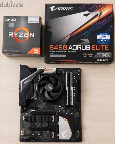 RYZEN 5 5600G BOX + B450 AORUS ELITE BOX
