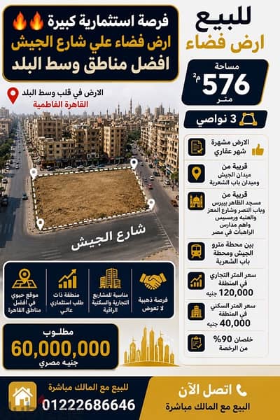 أرض للبيع في وسط البلد فرصة استثماريه