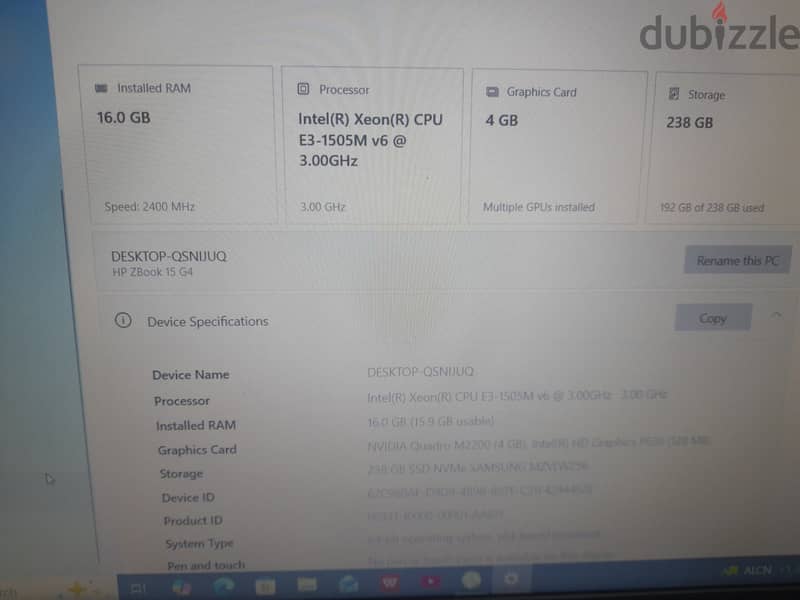 hp zbook g4 15.6 1