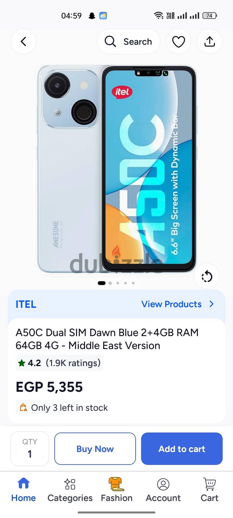 Itel A50C 1