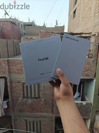 OPPO Find N6  معفي ضريبه بكل مشتملاته بالجراب بالقلم للبيع او البدل