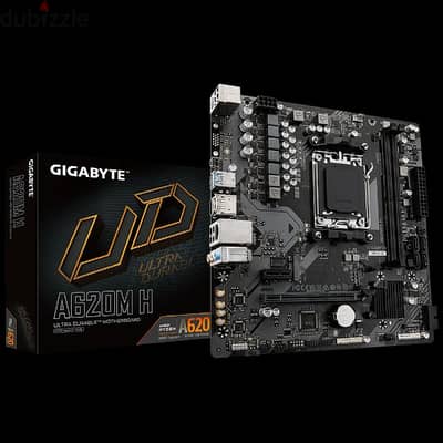 Gigabyte A620M H AM5 DDR5 - جديدة متبرشمة
