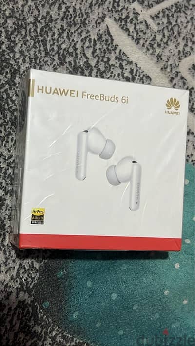ايربودز هواوي freepuds 6i غير مستخدمه فتحت للتجربه فقط