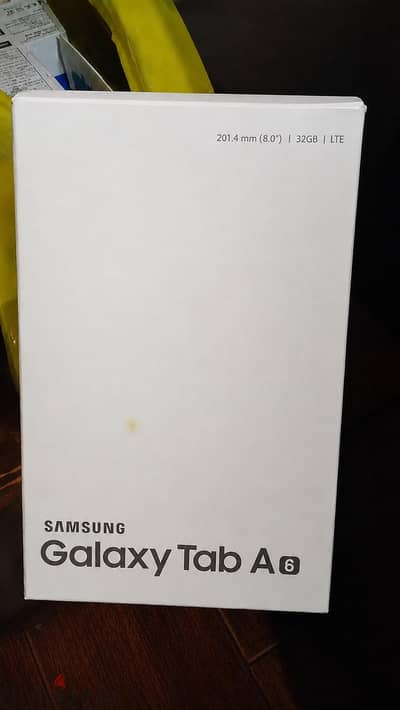 تابلت samsung galaxy a6  كسر زيرو  معاه كل مشتملاته