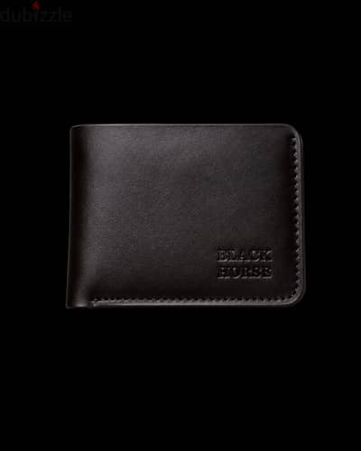 محفظه Black Horse جلد طبيعي اسود ( Slim )