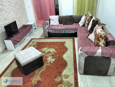 Furnished 130 sqm apartment for rent in Jannah Compound, Fifth Settlement, near services and South 90th Street.