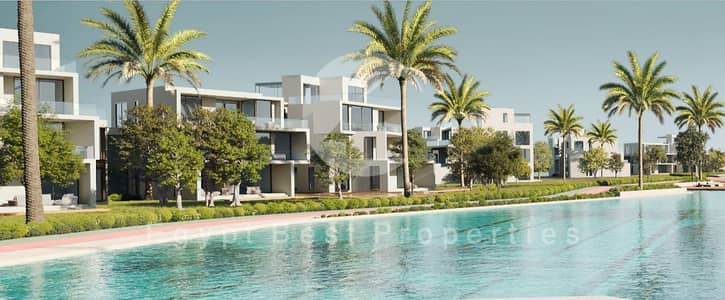 luxury town house lagoon view with lowest 5%dp and long installments in sidi hiniesh