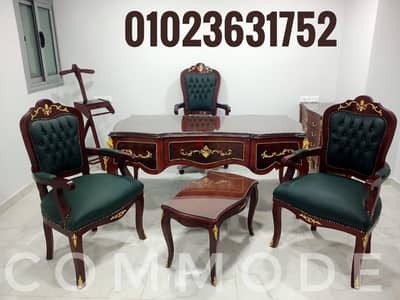 مكتب مدير كلاسيك خشب زان مكاتب بايوه فرنساوي اثاث فوري office