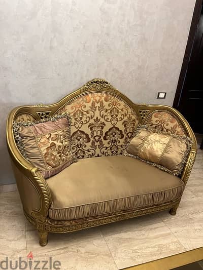 صالون مدهب كلاسيك فاخر