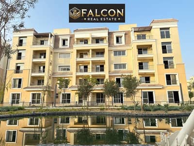 50m² apartment for sale in Sarai Compound, directly on Suez Road; available via a 12-year interest-free installment plan.