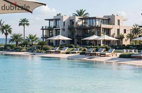 Finished chalet, lagoon view for sale in Perla El Dabaa, North Coast