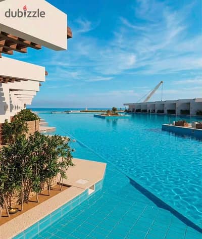 Fully Finished 1-Bedroom Chalet with ACs for Sale Directly on the Lagoon | Prime Location in Ras El Hekma | Next to Cali Coast