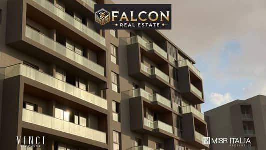 Apartment ready for viewing, immediate occupancy, on a typical floor, sea view, with a special discount from Misr Italia Vinci - Misr Italia