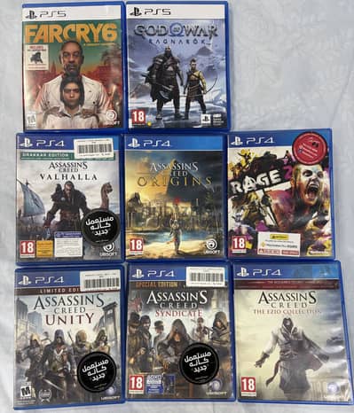 ألعاب ps4 و ps5 للبيع